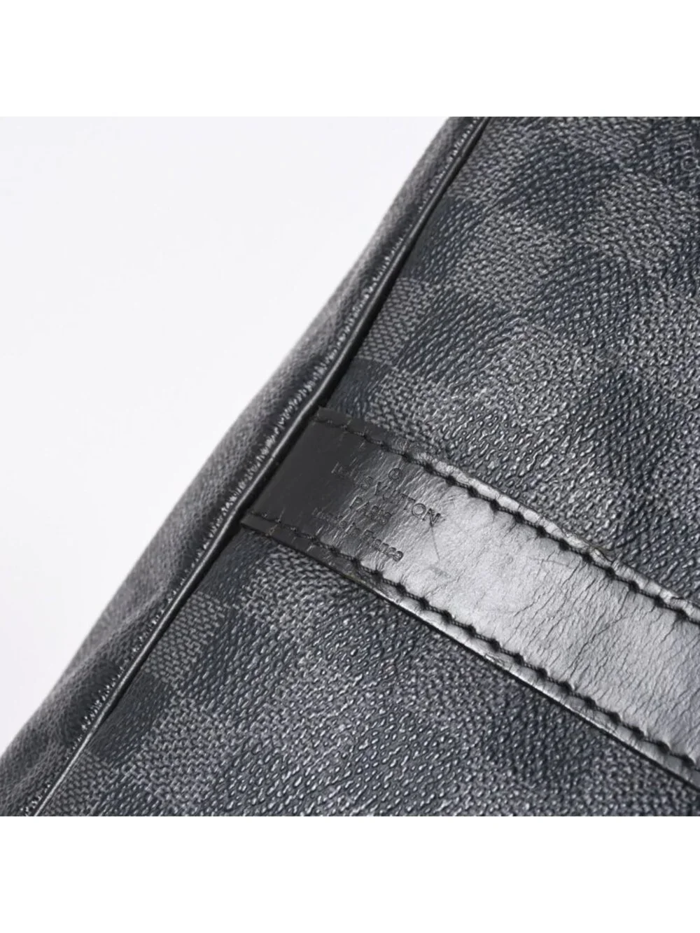 Louis Vuitton Keepall Bandouliere 55 Boston Bag Damier Graphite Black